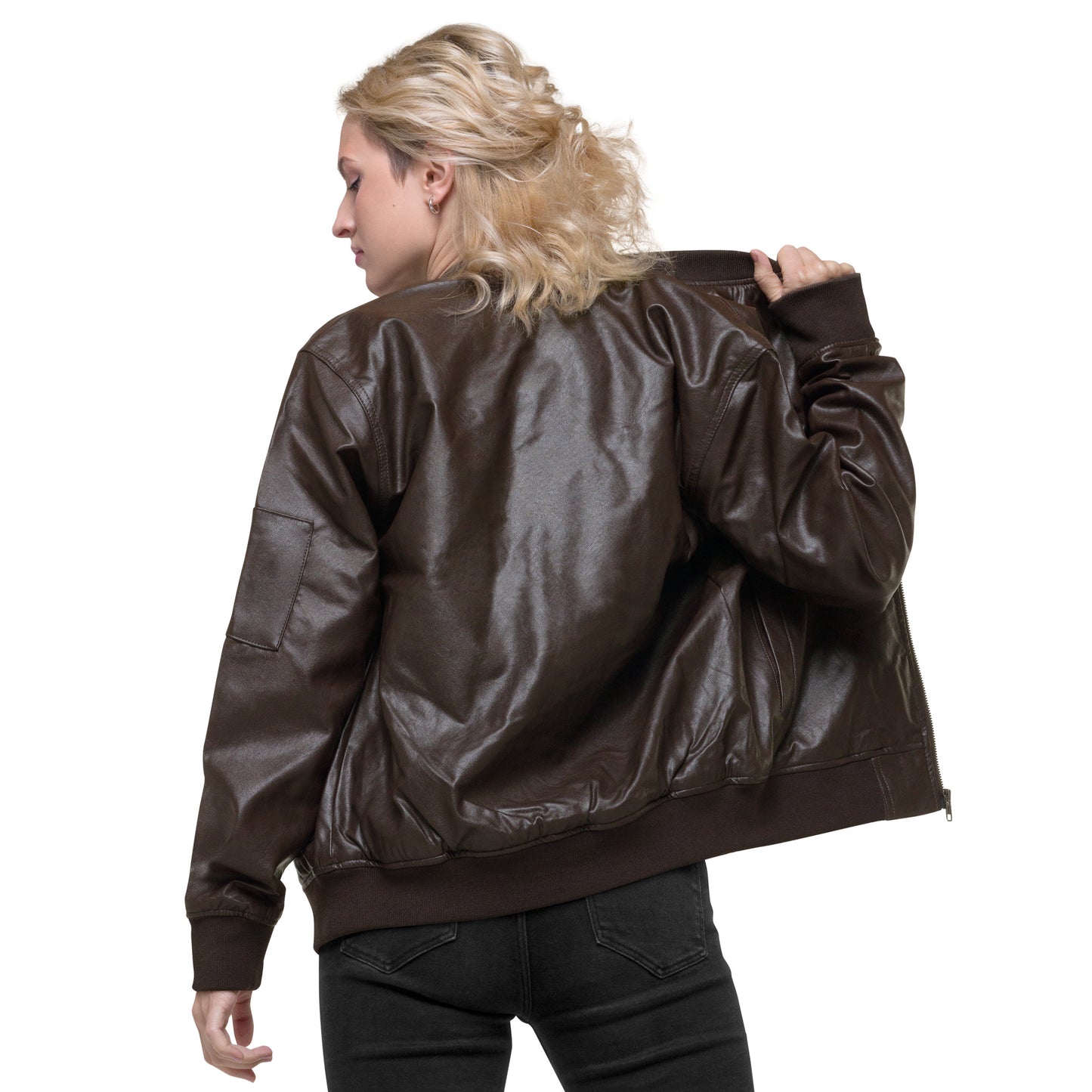 Leather Bomber Jacket