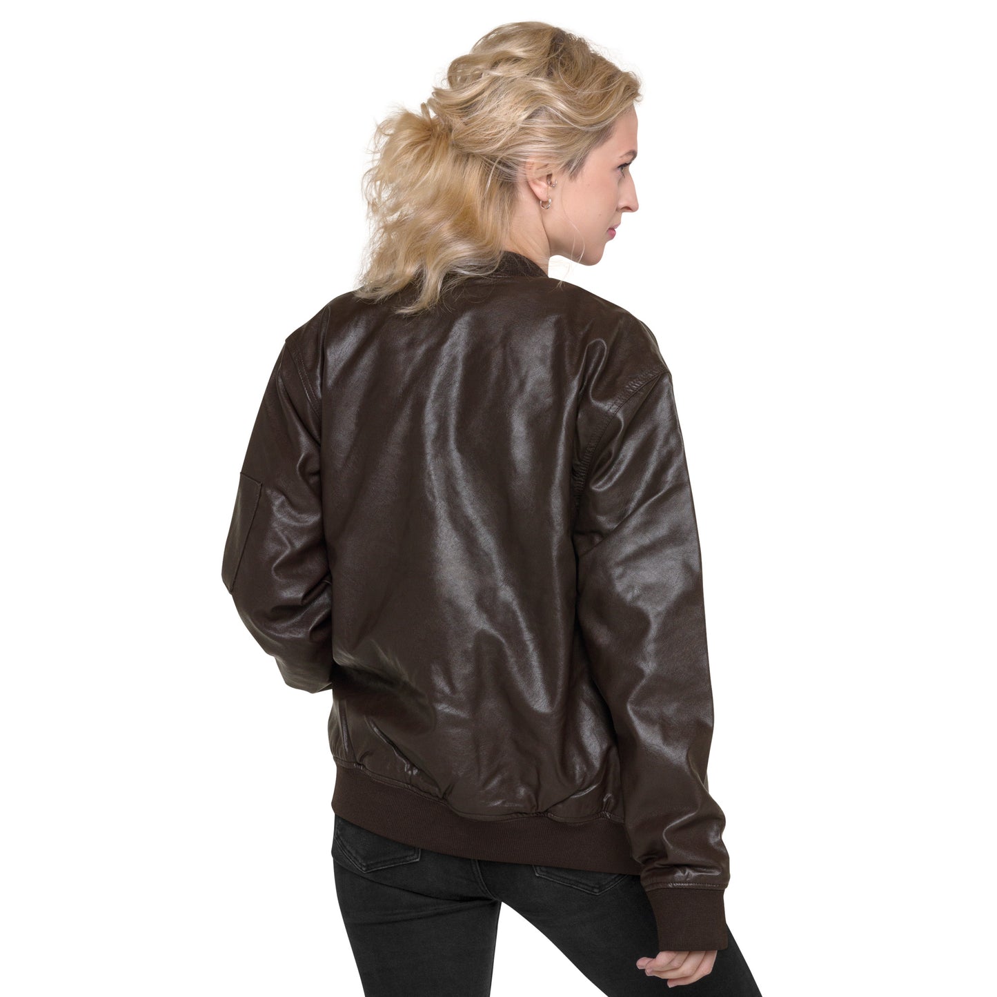 Leather Bomber Jacket